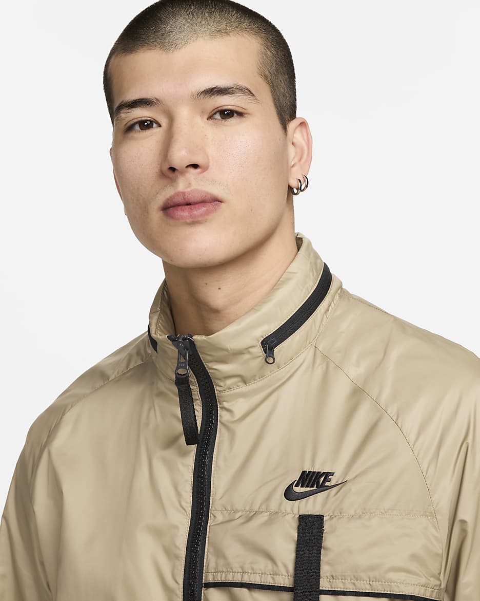 Nike taped woven long jacket online